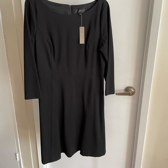 Jcrew fit and flare sheath dress in stretch ponte - Picture 4 of 11